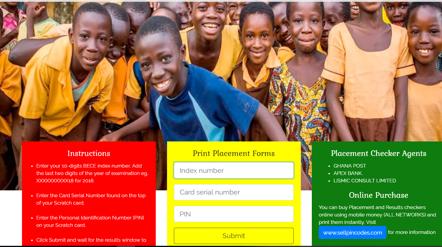 Check BECE 2019 School Placement