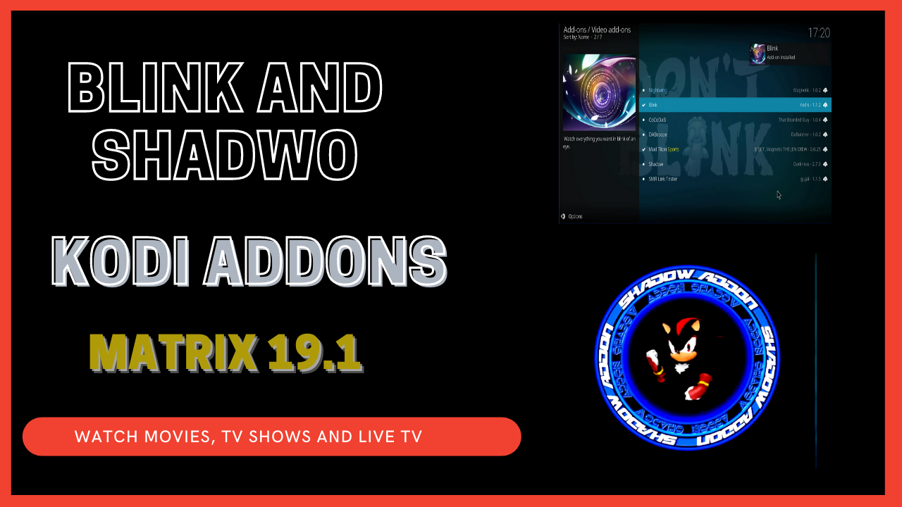 How to Install BLINK & SHADOW Add-ons For Kodi 19.1 Matrix - 100% Working